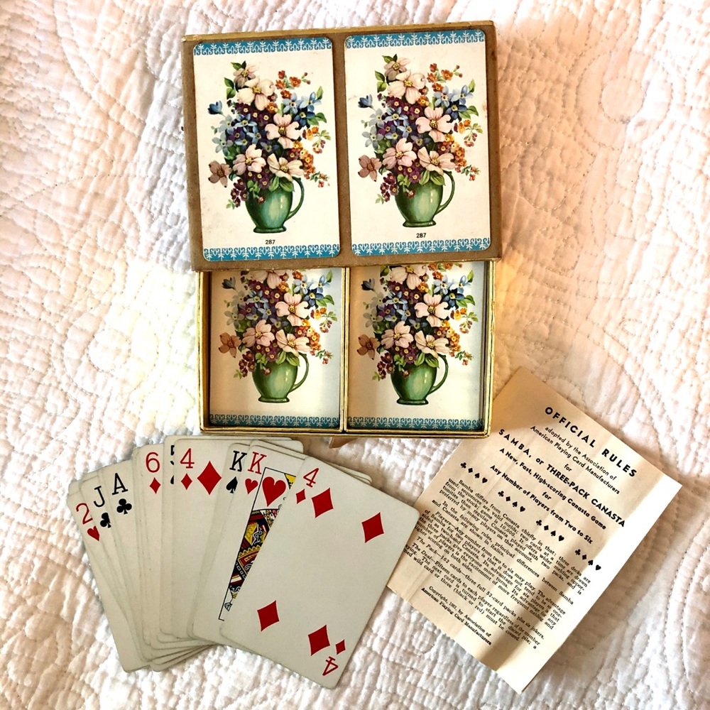 Vintage 1951 Cards with Case & Instructions